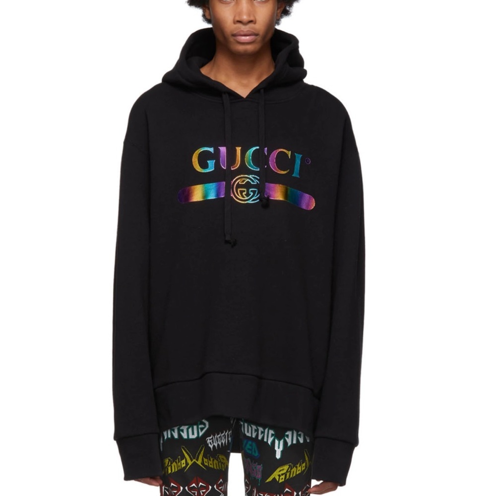 Gucci Rainbow Logo Hoodie